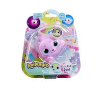 Animagic - Let's Glo Seal - Rosa - Adorabile piccola foca luminosa interattiva - Galleggia in acqua - Materiale morbido ed estensibile - Giocattolo tattile con luci LED - Idea regalo per bambini dai 4