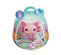 Animagic - Let's Go Axolotl - Animale elettronico e Illuminato - Rosa - per Bambini dai 4 Anni - Gioco sensoriale ed Esperienza tattile - Corpo allungabile - Galleggia e Si Illumina nell'Acqua