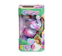 Animagic - Snuggleups Viola - Animale Interattivo che Si Arrampica | Peluche Magico con 30+ Suoni e Canzoni - Occhi Luminosi che Cambiano Colore - Bocca Animata - Gioco Sensoriale dai 4 Anni