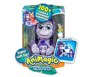 Animagic Tiki E Toko Gorilla Super Morbido Suoni E Movimenti Animale Giocattoli