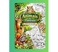 Animais da floresta livro de colorir