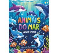 Animais do Mar - Livro de desenhos para pintar