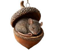 Animal Acorn Ornaments - 3,15 pollici Acorn Christmas Hanging Decorations with Sleeping Animal Designs | Ornamento acrilico per Home Workplace Bedroom Kitchen Entryway Holiday Party