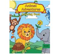 ANIMAL Adventures: A Colouring Book with Animals and Their Young: Learning Their Names, from Parent to Pup!