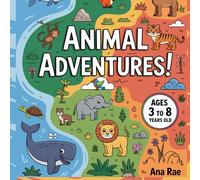 Animal Adventures: A Simple and Easy Coloring Book For Kids with Animals, Magical Forest and Different Terrains