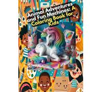 Animal Adventures and Fun Machines: A Creative Coloring Book for Kids (Ages 3-8)