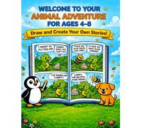 Animal Adventures: Color, Comic & Create!: Draw & Write Your Own Stories - Fun Coloring & Activity Book for Kids Ages 4-8