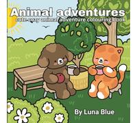 Animal adventures fluffy friends: Cute and cozy animal colouring book