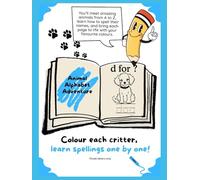 Animal Alphabet Adventure: A-Z Animal Theme Colouring & Word Book