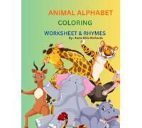 ANIMAL ALPHABET COLORING WORKSHEET AND RHYMES