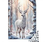 Animal Art Elk Jigsaw Puzzle Impossible 1000 Pezzi Decorazione Per La Casa. Rilassamento E Intelligence Per Adulti E Bambini Da 12 Anni 1000pcs (38x26cm)