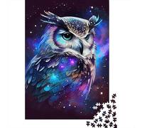 Animal Art Owl Jigsaw Puzzle Impossible 1000Pcs Decorazione Per La Casa. Rilassamento E Intelligence Per Adulti E Ragazzi Da 14 Anni 1000pcs (38x26cm)