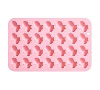Animal Baking Mold, Silicone Candy Mold, Non-Stick Food Grade Material, Flexible Cake and Chocolate Molder, Home Kitchen Baking Use, 8.15x5.2x0.43 Inches, Pink Blue, 1 Pack