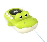Animal Bath Toys - Cute Crocodile Floating Toy with Digital LED Backlit Display | Water Temperature Monitor for Bathtub, Pool, Spa, Home Shower, Travel Fun and Safe Bath Play