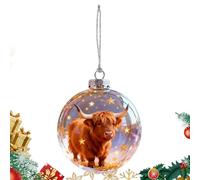 Animal Bauble - 3D Hanging Ornament Sphere, Holiday Tree Accent, Seasonal Display for Study Wreath Garden Staircase Entryway Office Mantel Wall Window Sill Backyard Front Door Decor