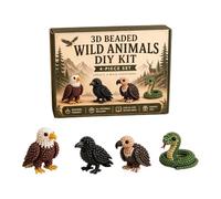 Animal Beading Kits DIY | 3D Cute Colorful Bead Craft Set | Handmade Creative Beadwork Craft Kit For Animals | Fun Arts And Crafts Kit For Adults Teens Hobby Lovers | Decorative DIY Room Desk Party Or