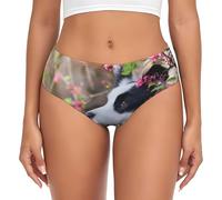 Animal Border Collie carino cane animale domestico, slip da donna di sostegno sacchetto comfort morbido biancheria intima per le donne, Multicolore, XS