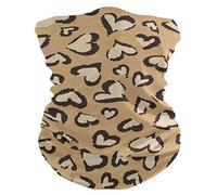 Animal Brown Black Hearts Seamless 26X30Cm Traspirante Ghetta Elegante Bandana per Outdoor Arrampicata Sports