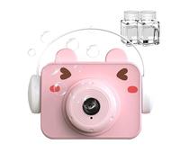 Animal Bubble Blower - Compact Handheld Camera Shape Toy, Automatic Lighted Music Spray System, Simple Refill 60ml Solution Holder | Interactive Celebration Play Equipment Creative Gift Choice Garden
