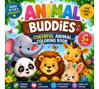 ANIMAL BUDDIES: The cheerful animal coloring book