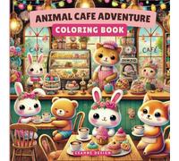 Animal Cafe Adventure: Coloring Book