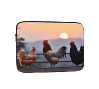 Animal Chickens Custodia per laptop da 17 pollici, TSA Custodia protettiva per notebook antiurto Custodia protettiva per notebook resistente all'acqua Custodia per il trasporto del computer Valigetta