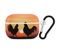 Animal Chickens - Custodia protettiva per AirPods Pro con anello portachiavi, custodia protettiva rigida per AirPods Pro di seconda generazione, per donne e uomini, facile da aprire, protezione contro