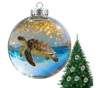 Animal Christmas Baubles - Figural Tree Decor, 3D Acrylic Ornaments With Detailed Textures, Shatterproof Material For All Weather Garden Use, Farmhouse Holiday Accents Indoor Outdoor Yard Display