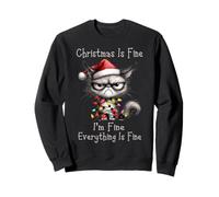 Animal Christmas Cat Cats Xmas Chaos Felpa