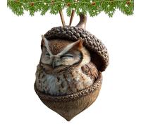 Animal Christmas Ornaments - 3D Acorn Funny Home Decor - Animal Pendant Chris tmas Tree Decorations - for Decors Indoor Outdoor Wall Door Fireplace Farmhouse Garden Yard Patio Porch Party