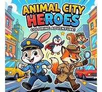 Animal City Heroes: A Bold Coloring Book for Kids Featuring Friendly Characters with Easy, Simple Designs