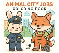 Animal City Jobs Coloring Book