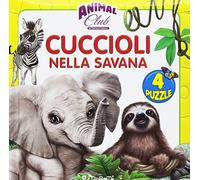 Animal club. Cuccioli nella savana. Libro puzzle. Ediz. illustrata