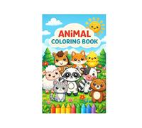 Animal Coloring Book: Cute Forest and Farm Animals