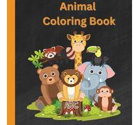 Animal Coloring Book: Educational Coloring Pages with Animals and Alphabet for Preschool Children Ages 3-5