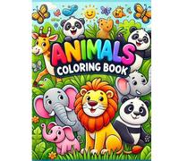 Animal Coloring Book for Kids | Fun & cute & Adorable Wild & Farm Animals | Perfect for Boys & Girls Ages 4-8
