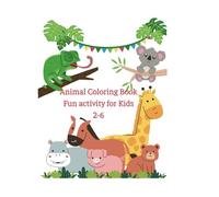 Animal coloring book: Jungle Wildlife, animal coloring book, fun coloring for kids