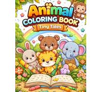 Animal coloring book Tiny Tales: Fun Learning Activity Book for Preschool