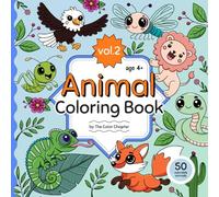 Animal Coloring Book with Fun Facts: Vol.2 (ages 4+)