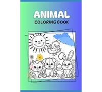 animal coloring book with names, fun learning, writing and learning