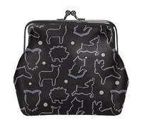 Animal Cookie Cutter Pattern Portamonete Portafogli Vintage Pouch Borse per regalo