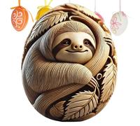 Animal Craft Egg - Carved Animal Craft Eggs | Egg Carving | Carved Easter Eggs | Eggs Ornaments | Resin Animal Carving Craft Vivid Art Decoration Basket Stuffers For Beginners Kids Adults