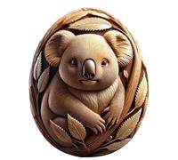 Animal Craft Egg - Carved Animal Craft Eggs | Egg Carving | Carved Easter Eggs | Eggs Ornaments | Resin Animal Carving Craft Vivid Art Decoration Basket Stuffers For Beginners Kids Adults