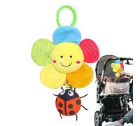 Animal Crib Around Rattle Toy - High Contrast Hanging Mobile, Cartoon Bee Pendant, Skin Friendly Soft Teether, Stroller Car Seat Activity Toy | Hanging Rattle For Crib Bassinet