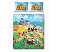 Animal Crossing Logo Set Copripiumino - 50% Cotone, 50% Poliestere (AG1348)