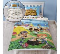 Animal Crossing Singolo Set Copripiumino Doppio Spiaggia Reversibile Gioco Letto