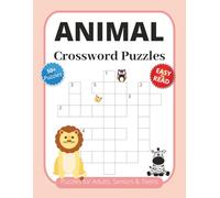 Animal Crossword Puzzles For Adults & Kids: Fun & Challenging Puzzles Book for Animal Lovers | Wildlife, Species, Aquatic Life, Birds, Mythical ... | Activity Book | 8.5 x 11 inches | 120 pages