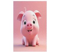 Animal Cute Pig Puzzle Games for Adults E Bambini - for Creativity And Mindfulness - Challenging Jigsaw Puzzles 1000 Pezzi for Family 78×53cm