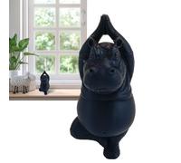 Animal Desk Accessories - Statuetta di ippopotamo yoga, statua da collezione | Area espositiva minimalista, decorazione per la casa per scaffale, dormitorio, camera da letto e cruscotto auto