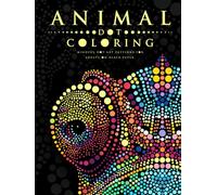 Animal Dot Coloring: Mindful Dot Art Patterns for Adults on Black Paper